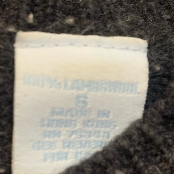 Snowflake Lambs Wool Button Down Sweater Small - Picture 6 of 6